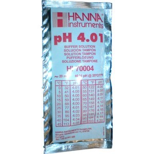 Solution étalonnage pH à 4,01 Hanna 20 ml