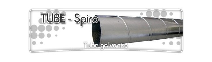 TUBE SPIRO - GALVANIZE